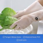 Cleaning Gloves Hand Gloves for Kitchen Household (1 Pair) - Neckline Detail by Nari Haat, Indian ethnic wear, women ...