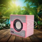Mini Speaker Portable Wireless Speaker with Immersive Sound  (1 Pc / Mix Color) - Back View by Nari Haat, Indian ethn...
