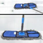 Wet and Dry Cotton Pad Floor Mop with Long Aluminium Handle (1 Pc / Large) - Closeup Embroidery by Nari Haat, Indian ...