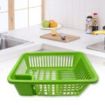 Multipurpose Plastic Kitchen Basket for Vegetables Fruits WashingOrganizer 43×30 cm - Back View by Nari Haat, Indian...