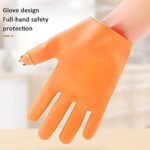 Gloves Silicone Thumb Knife Finger Protector Gears Cutting Vegetable Harvesting Knife - Fabric Detail by Nari Haat, I...