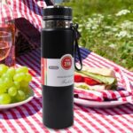 Stainless Steel Double wall Insulation Water Bottle (1000 ML) - Front View by Nari Haat, Indian ethnic wear, women cl...