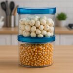 Air Tight & Unbreakable Kitchen Jar Set (2 Pcs Set) - Closeup Embroidery by Nari Haat, Indian ethnic wear, women clot...