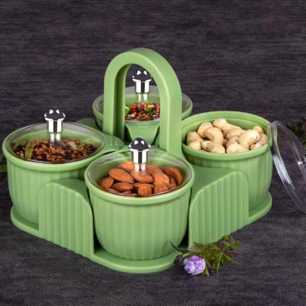 Multipurpose Plastic Storage Container Set for Kitchen