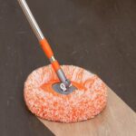 360° Rotatable Ceiling Dust Cleaning Mop  for Ceiling Floor Bathroom Kitchen Tile - Closeup Embroidery by Nari Haat,...