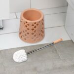 Toilet Brushes / Toilet Holders Toilet Brush Set Toilet Cleaning Brush - Sleeve Design by Nari Haat, Indian ethnic we...