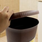 Mini Plastic Pedal Dustbin for Kitchen, Office & Car Use (1 PC) - Closeup Embroidery by Nari Haat, Indian ethnic wear...