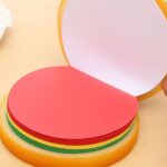 Burger Shaped Note / Sticky Notes / Memo Notes, Unique Mini Notes (Multicolor) - Closeup Embroidery by Nari Haat, Ind...