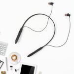 Bluetooth Wireless Neckband Earphones, 40H Playtime, IPX Water-Resistant, High Bass - Front View by Nari Haat, Indian...
