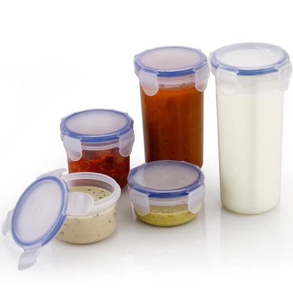 Round Airtight Plastic Food Container