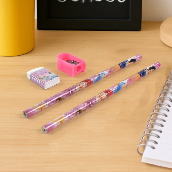5-in-1 Cartoon Wooden Pencil Set for Kids