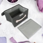 Small Foldable Storage Box With Lid And Handles(28×20×16 Cm / 1 pc) - Closeup Embroidery by Nari Haat, Indian ethni...