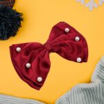 Hair Bow Knot Clip Suitable For Girls (1 Pc / Multicolour), Hair accessories - Back View by Nari Haat, Indian ethnic ...