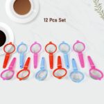 Plastic Multipurpose Tea and Coffee Strainer (Pack of 12 Pcs) - Front View by Nari Haat, Indian ethnic wear, women cl...