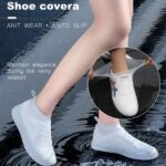 Non-Slip Silicone Reusable Waterproof Anti-Skid Shoe Covers (Large, 1 Pair) - Neckline Detail by Nari Haat, Indian et...