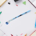 Fancy Black Writing Pens Ballpoint (1 Pc) - Front View by Nari Haat, Indian ethnic wear, women clothing, designer suit