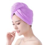 Quick Turban Hair-Drying Absorbent Microfiber Towel (1 Pc / Mix Design) - Full Detail by Nari Haat, Indian ethnic wea...