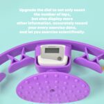 Smart Fitness Hula Hoops with Ball and Intelligent Counter (1 Pc / With Brown Box) - Back View by Nari Haat, Indian e...