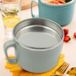 Vacuum Food Flask, Insulation Large Capacity Double Layer Structure Non Slip Labor Saving and Safe Stainless Steel In...