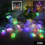 12  Wish Balls Window Curtain String Lights with 8 Flashing Modes Decoration for Home Decoration, Diwali & Wedding LE...