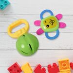 Kinder Rattles & Teething Set – Non-Toxic Shake & Grab Baby Toys (8 Pcs Set) - Closeup Embroidery by Nari Haat, Ind...