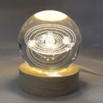 3D Astronomy Night Lamp Crystal Ball lamps With Base (1 Pc) - Sleeve Design by Nari Haat, Indian ethnic wear, women c...
