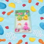 3D Mix Design Erasers – Cute & Colorful Novelty Erasers for Kids, School (1 Set) - Back View by Nari Haat, Indian e...