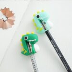 Dinosaur 2 in 1 Cute Eraser with Pencil Sharpener (1 Pc) - Neckline Detail by Nari Haat, Indian ethnic wear, women cl...