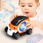 360° Rotating Stunt Car Toy – Bump & Go (1 Pc, Battery Not Included) - Closeup Embroidery by Nari Haat, Indian eth...