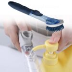Mix Color Dish Scrubber with Soap Dispenser, Soap Dispensing Dish Brush Set, Dishwashing Brushes Kitchen Scrub Dish W...