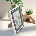 Modern Plastic Picture Frame Photo Holder (1 Pc / Mix Color & Design / 15×12 Cm) - Back View by Nari Haat, Indian et...