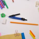 9 in 1 Stationery Set for School Student Office, Draft Rulers - Closeup Embroidery by Nari Haat, Indian ethnic wear, ...