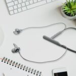 Bluetooth Headphone Neckband, Magnetic Earbuds (1 Pc) - Back View by Nari Haat, Indian ethnic wear, women clothing, d...