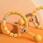 Smart Fitness Hula Hoops with Spinning Ball and Intelligent Counter (1 Pc / Loose) - Sleeve Design by Nari Haat, Indi...