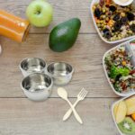 6In1 Tiffin Box-Lunch Box | 3 Stainless Steel Containers | Plastic lid Box | Spoon & Fork /Plastic Bottle | Insulated...