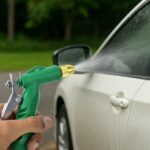 Durable Hose Nozzle Water Lever Spray Gun - Closeup Embroidery by Nari Haat, Indian ethnic wear, women clothing, desi...