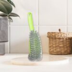 Wire Kitchen Washing Brush Set – Plastic & Bend Handle Brush (Set of 2) - Neckline Detail by Nari Haat, Indian ethn...