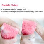 Silicone Body Back Scrubber – Double-Sided Bath Brush for Deep Cleaning - Fabric Detail by Nari Haat, Indian ethnic...