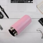 Stainless Steel Insulated Vacuum Bottle With Insulated Cap Lock (320ml Approx) - Back View by Nari Haat, Indian ethni...