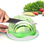 2 In 1 Salad Cutter Bowl with Lemon Squeezer Citrus Juicer (1 Pc) - Back View by Nari Haat, Indian ethnic wear, women...