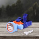 Mini Rechargeable Power Headlamp With Plastic Case (1 Pc) - Neckline Detail by Nari Haat, Indian ethnic wear, women c...