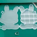 Transparent Cartoon Bear Plastic Storage Box Jewelry Organizer Holder  1 Pc - Full Detail by Nari Haat, Indian ethnic...