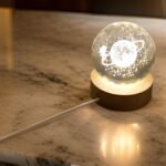 Astronaut Ball Night Light with Resin Base Decorative for Living Room Decor (1 Pc) - Neckline Detail by Nari Haat, In...