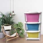 3 Layer Plastic Drawer Storage Organizer (1 Pc) - Closeup Embroidery by Nari Haat, Indian ethnic wear, women clothing...