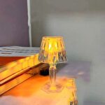 LED Table Lamp Mini Projection Lamp for Night Light, Diwali (1 Pc) - Sleeve Design by Nari Haat, Indian ethnic wear, ...