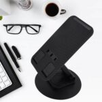 Rotating Foldable Mobile Stand – Height & Angle Adjustable Phone Holder Desk (1 Pc) - Back View by Nari Haat, India...