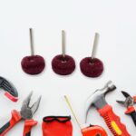 Abrasive Buffing Polishing Wheel Set (3 Pcs) - Closeup Embroidery by Nari Haat, Indian ethnic wear, women clothing, d...