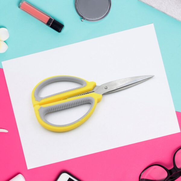 Large Multipurpose Scissors: Comfort Grip & Precision Cuts (1 Pc) - Front View by Nari Haat, Indian ethnic wear, wome...