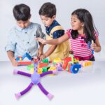 LED Telescopic Suction Cup Giraffe Toy (3 Pcs Set) - Neckline Detail by Nari Haat, Indian ethnic wear, women clothing...