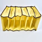 6 Shelf Hanging Closet Organizer Breathable Material Keeps Away Dust and Odors - Closeup Embroidery by Nari Haat, Ind...